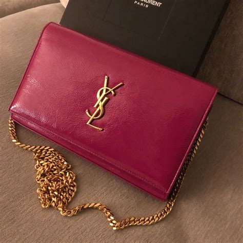 ysl bag hot pink|YSL pink clutch.